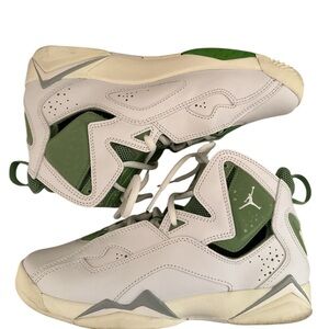 Nike Kids' White and Green High-Top Sneakers